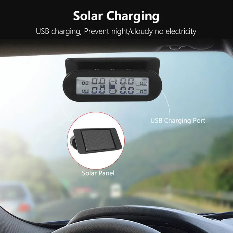 Система контроля давления в шинах с 4 внешними датчиками | Автомобили и мотоциклы