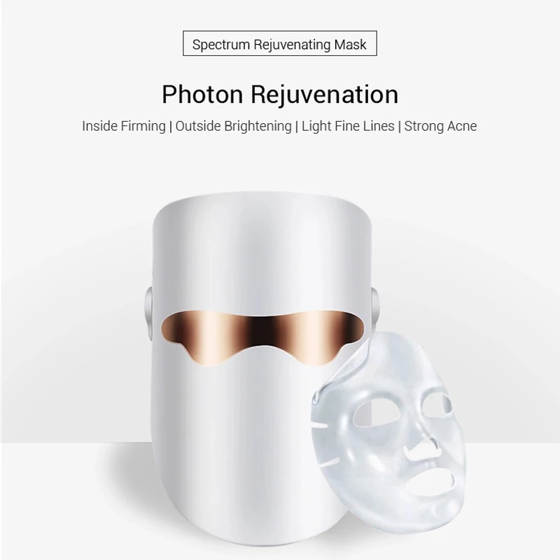 LED Light Therapy Photon Skin Rejuvenation PDT Machine Electric Face Mask Wrinkle Acne Removal Beauty Care TOOL | Красота и здоровье
