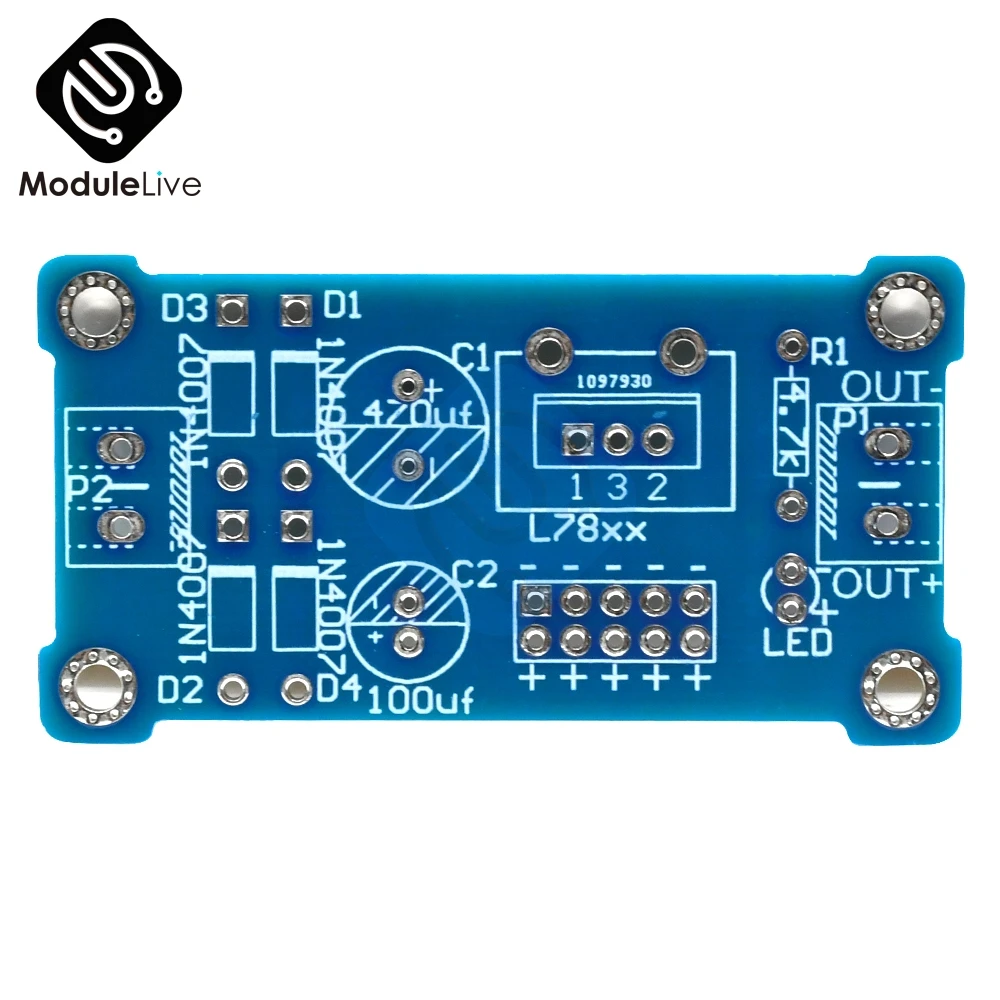 10 шт. LM78XX LM7805 LM7812 L78XX печатная плата регулятор фиксированного напряжения Прототип