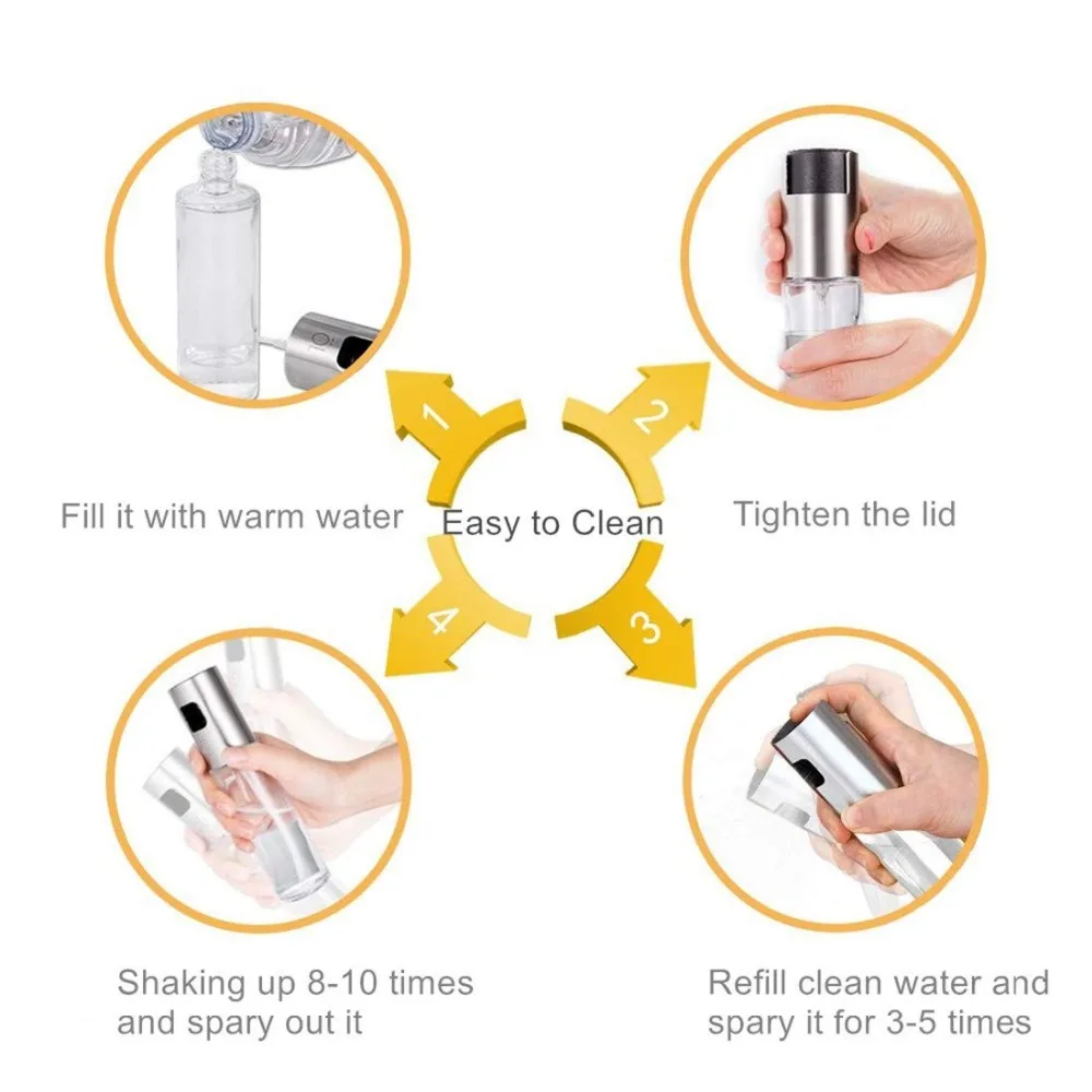 Герметичный кухонный распылитель для оливкового масла бутылка распыления