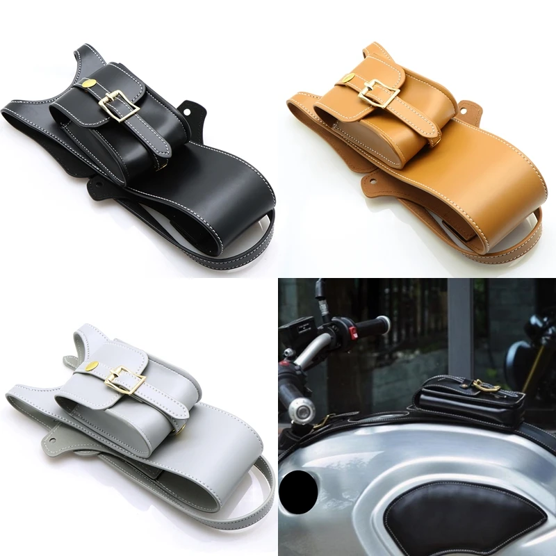 

Motorcycle Fuel tank decoration storage bag retro leather For BMW RnineT 14-17 Pure Racer RnineT Scrambler