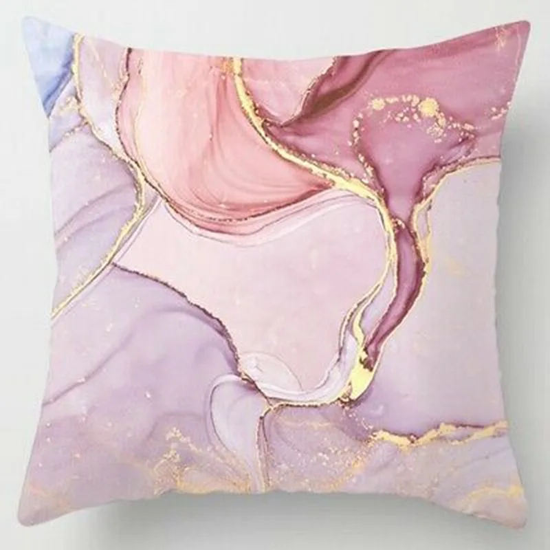 Nordic Pink Throw Pillow Cases 18''x18&quot Polyester Home Sofa Car Chair Cushion Cover Covers 45*45cm cushion cover | Дом и сад