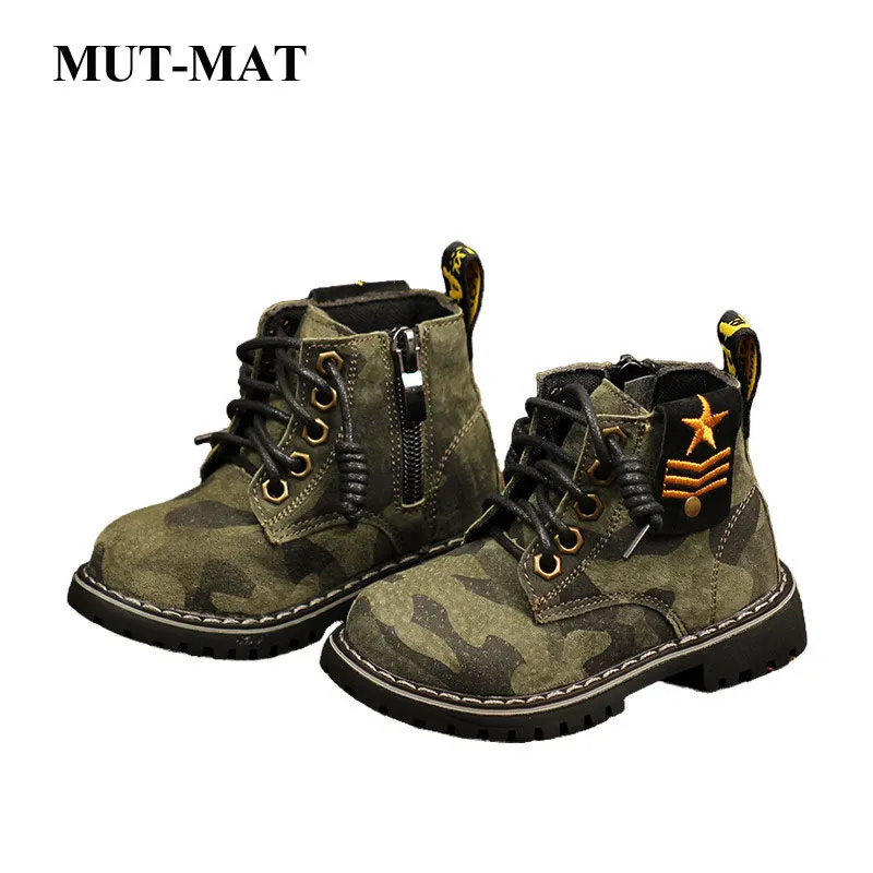 Детские Ботинки Martin детская обувь новинка зимы 2020 Кожаные Модные для мальчиков и