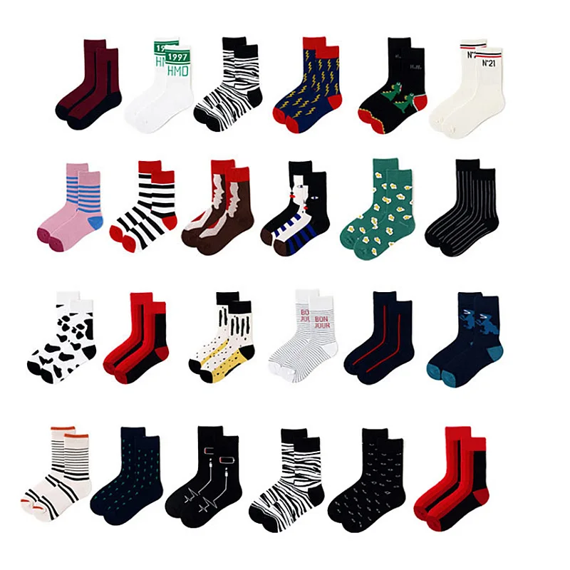 Забавные женские носки из 75% хлопка с японским рисунком Русалка инопланетянин