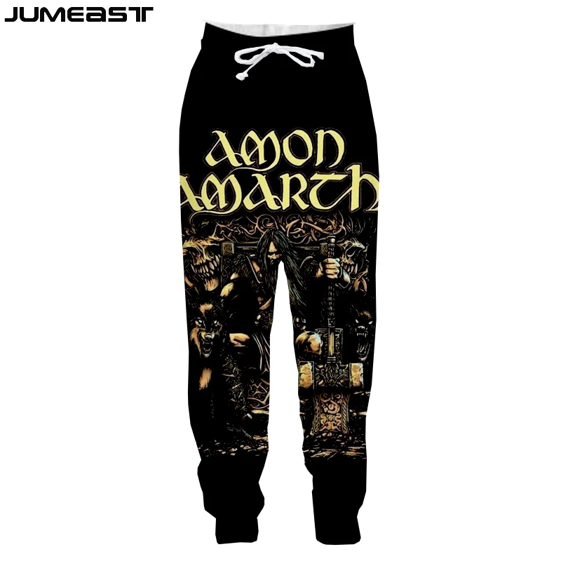 

Jumeast Men Women 3D Amon Amarth Oversized Streetwear Harajuku Casual Long Pants Sweatpants Fashion Spring Autumn Trousers