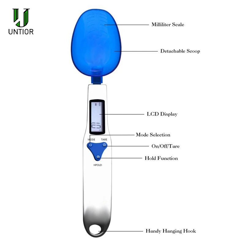 Портативные цифровые кухонные весы UNTIOR с ЖК-дисплеем точность 500 г/0 1 г
