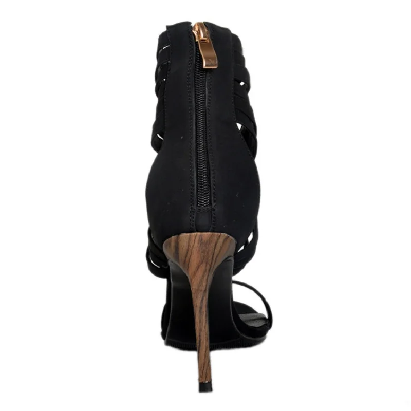 Женские босоножки с открытым носком на тонком высоком каблуке размеры 4