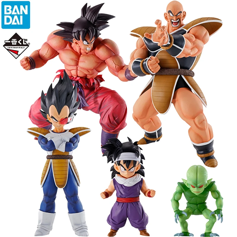 

BANDAI Original Ichiban Kuji Dragon Ball Z Son Goku Vegeta Nappa Son Gohan PVC Anime Action Figure Model Toy For Kids Gifts