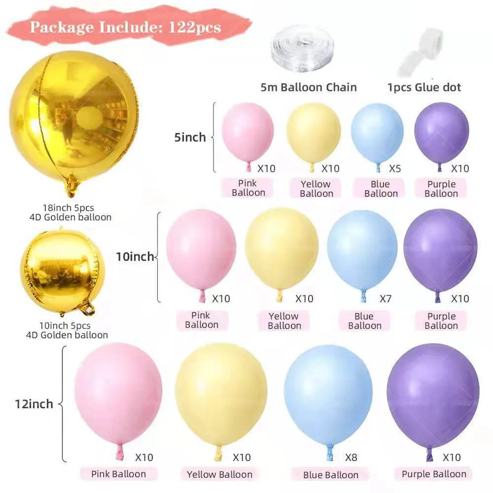 

Macaron Balloons Garland Arch Rose Gold Confetti Ballon Wedding Birthday Baloon Birthday Party Decor Kids Baby Shower