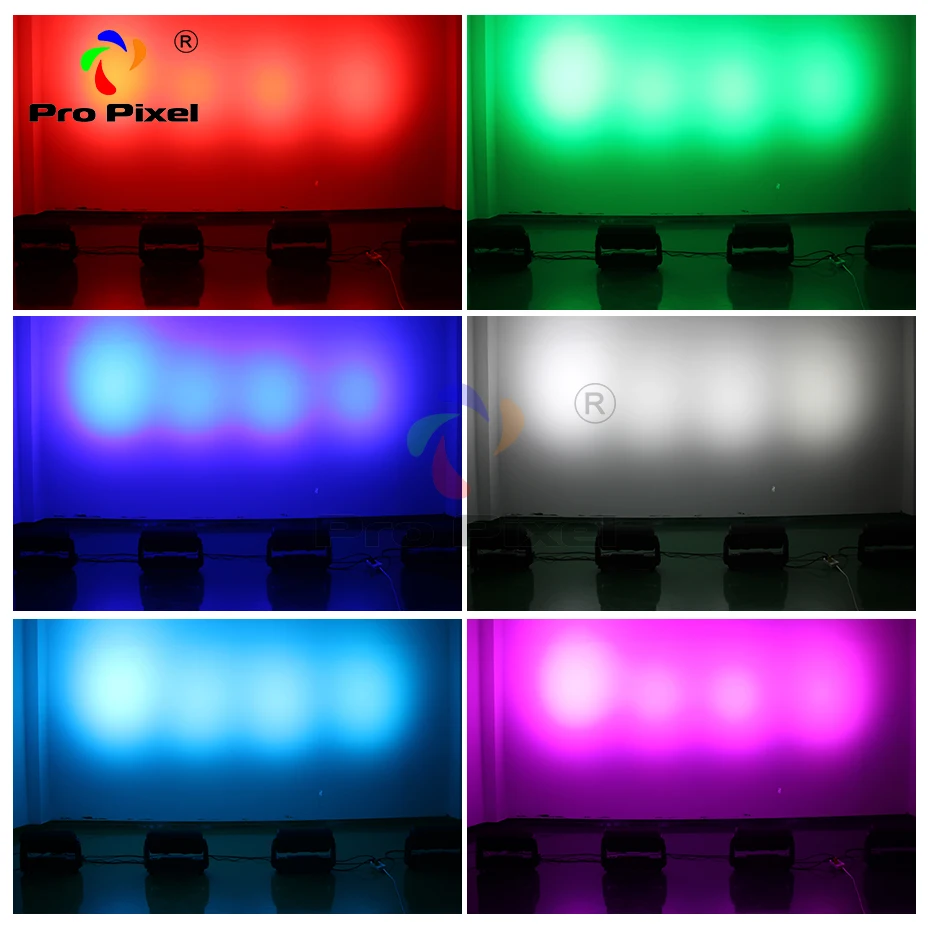 Водонепроницаемый светодиодный светильник 2 шт. уличный 60*10 Вт RGBW Dmx сценическое