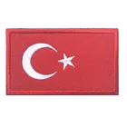 Турецким флагом 3D повязка на руку с вышивкой Турецкая национальная солдат логотип морали значок Рюкзак для одежды, кофта с капюшоном декоративная заплатка