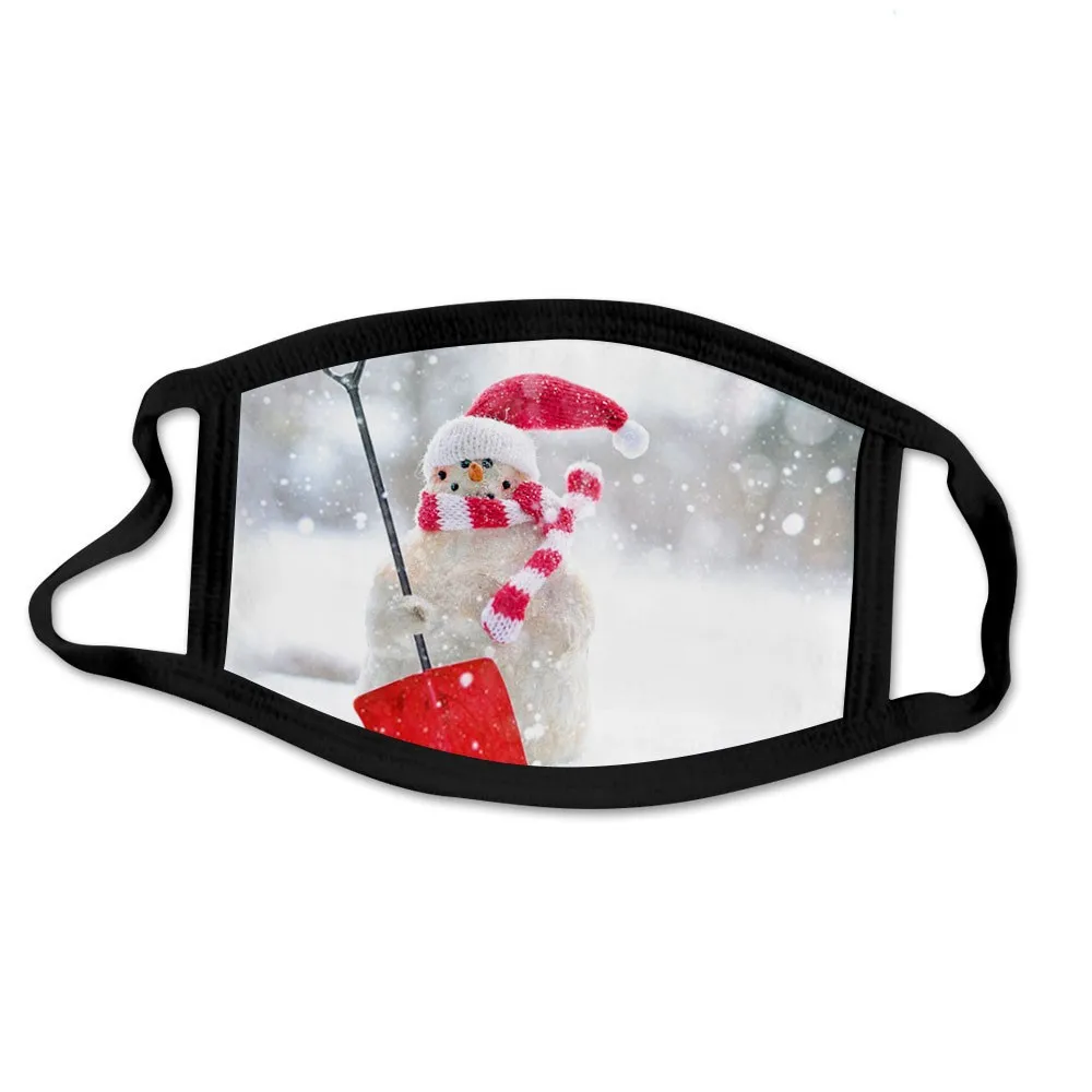 Маска для новогодней вечеринки Пылезащитная маска с мультяшным принтом Деда