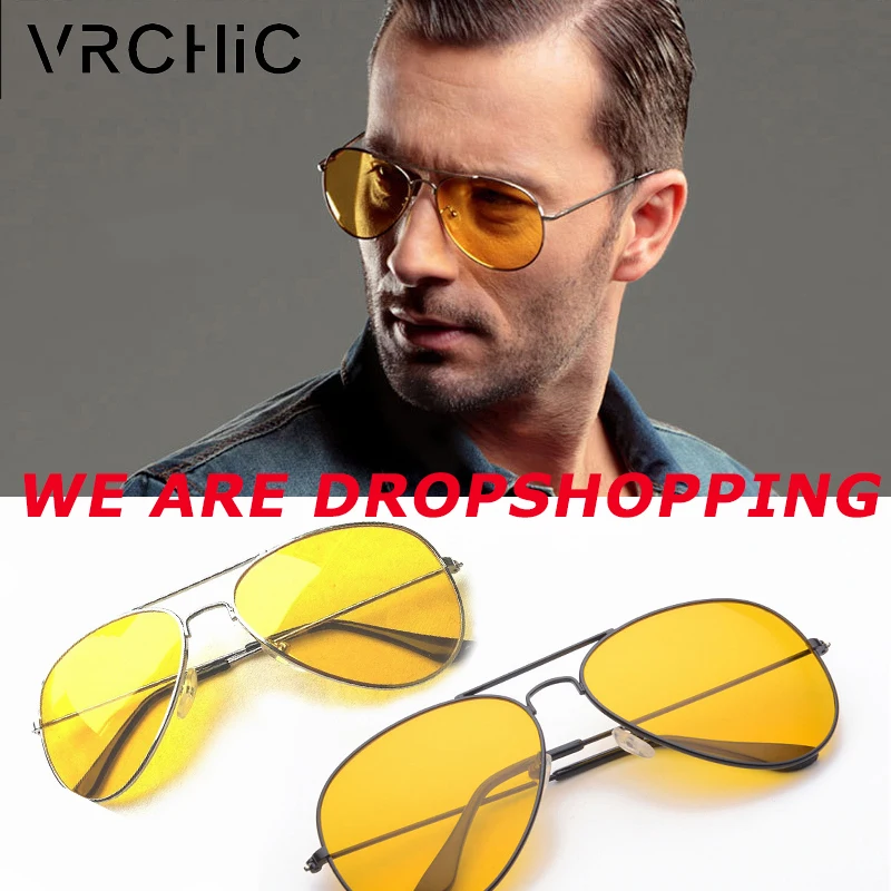 Мужские очки для вождения ночного видения уличные женские поляризованные желтые