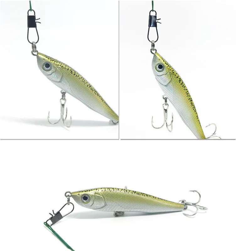 20 шт./компл. рыболовная леска из нержавеющей стали с поводком и вертлюгом 15 30