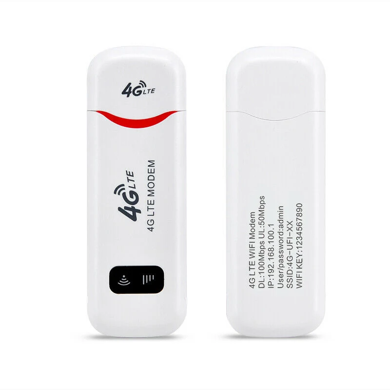 4G WiFi USB Router 100Mbps LTE Modem Wireless Hotspot with SIM Card for Smartphone iPad PC Laptop