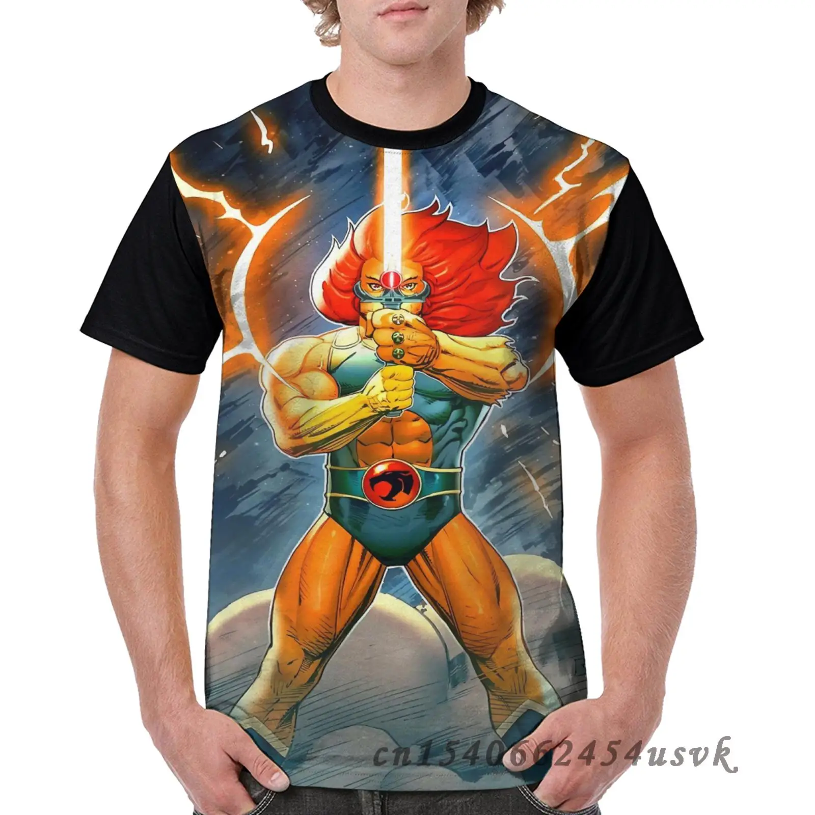 Забавный Графический Мужская футболка с рисунком футболки Thundercats Меч примет