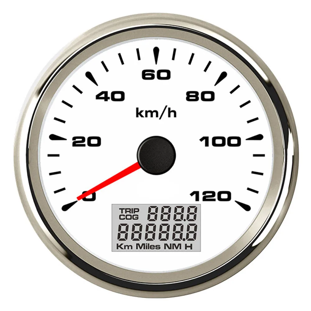 WS 120kmh 85 мм спидометры gps 0-200 км/ч водонепроницаемый gps Спидометр измерительные приборы для поездок для автомобиля грузовика мотоцикла 9-32 в 8 цветов света - Цвет: WS 120kmh