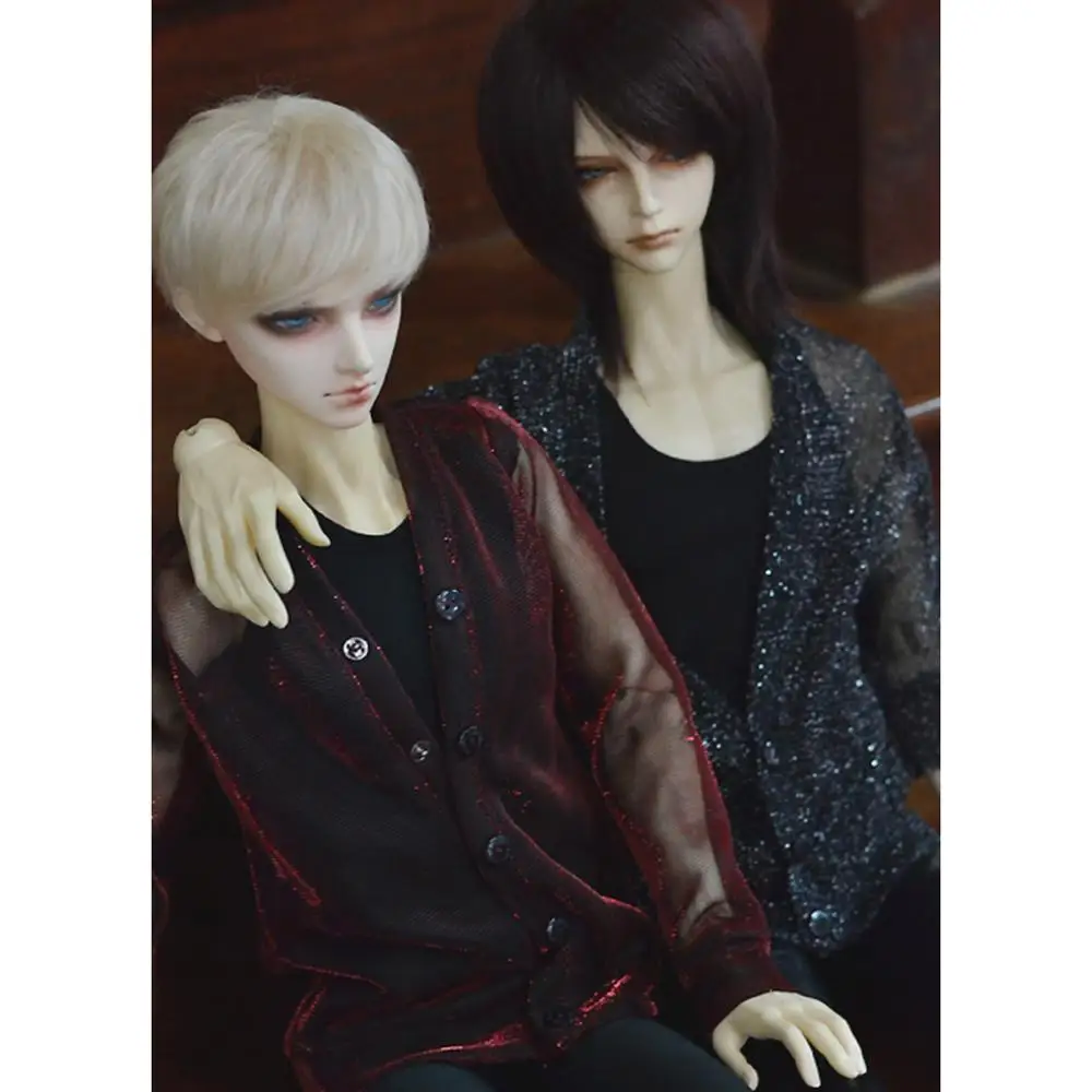 

[Wamami] кардиган с рукавом летучая мышь черного и серебряного цвета с блестками 1/3 1/4 SD17 BJD кукольные наряды