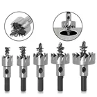 Сверло из быстрорежущей стали, с карбидным наконечником, 5 размеров, зубная фреза, для сверления металла, деревообработки, резки, столярные инструменты коронок