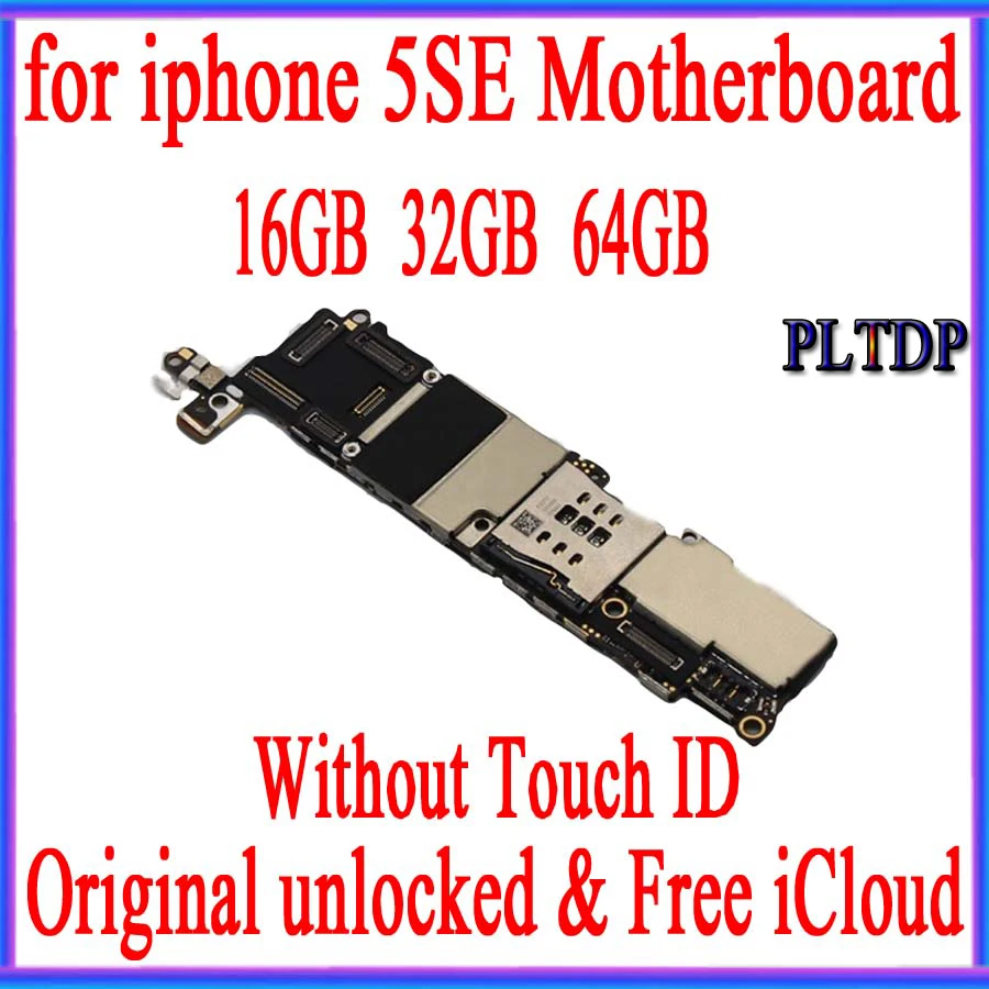 Заводская Разблокировка для iphone 5SE SE материнская плата с/без Touch ID, бесплатный iCloud для iphone 5SE материнская плата