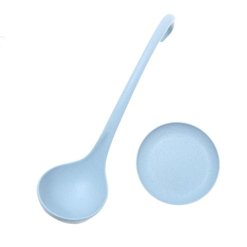 

Long Handle Swan Soup Spoon with Tray Can Stand Vertical Soup Spoon for Porridge Spoon, Hot Pot Spoon
