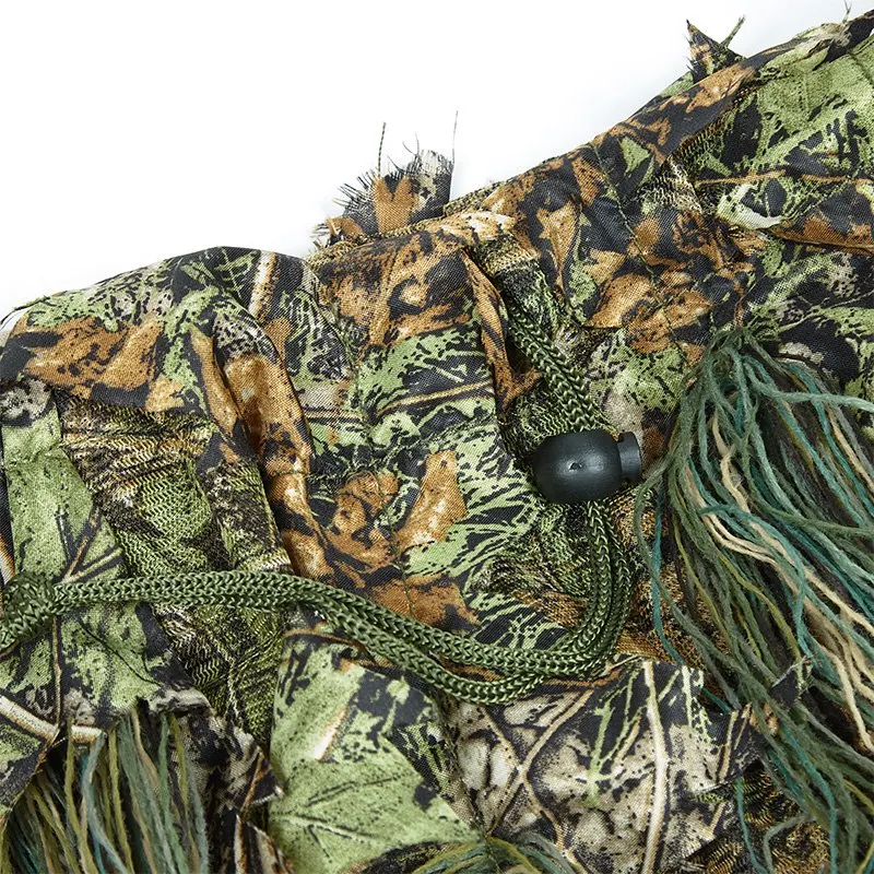 Ghillie костюм охотничий лесной 3D бионический лист Маскировка Униформа Cs камуфляж костюмы набор Снайпер джунгли поезд Ткань для охоты