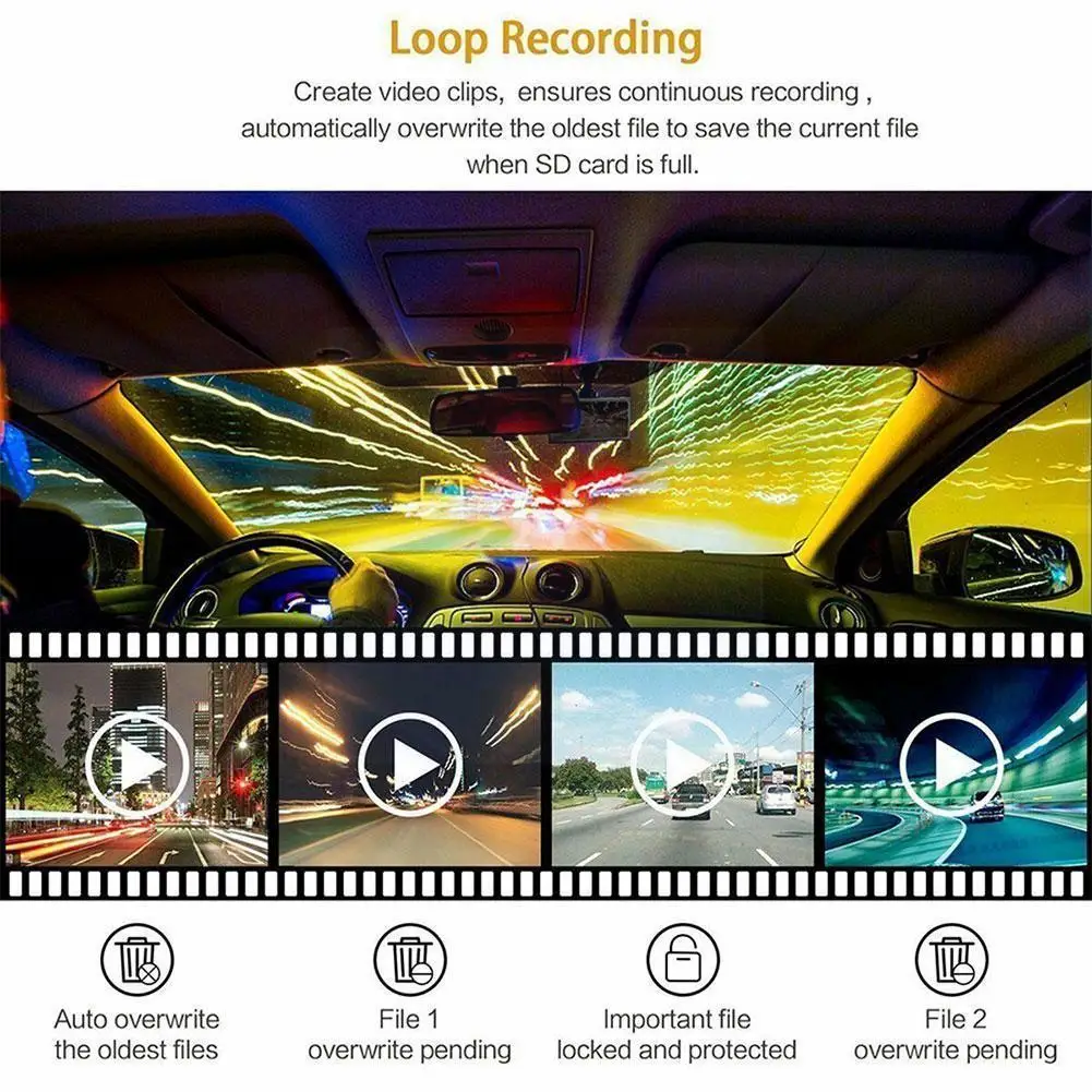 

Автомобильный видеорегистратор G-sen S9N4, 1080P Full HD, 2,4 дюйма