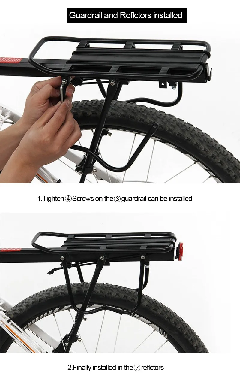 WEST BIKING стойка для велосипеда из алюминиевого сплава, 50 кг, багаж, задний багажник для велосипеда, MTB, задняя полка для велосипеда, велосипедные стойки