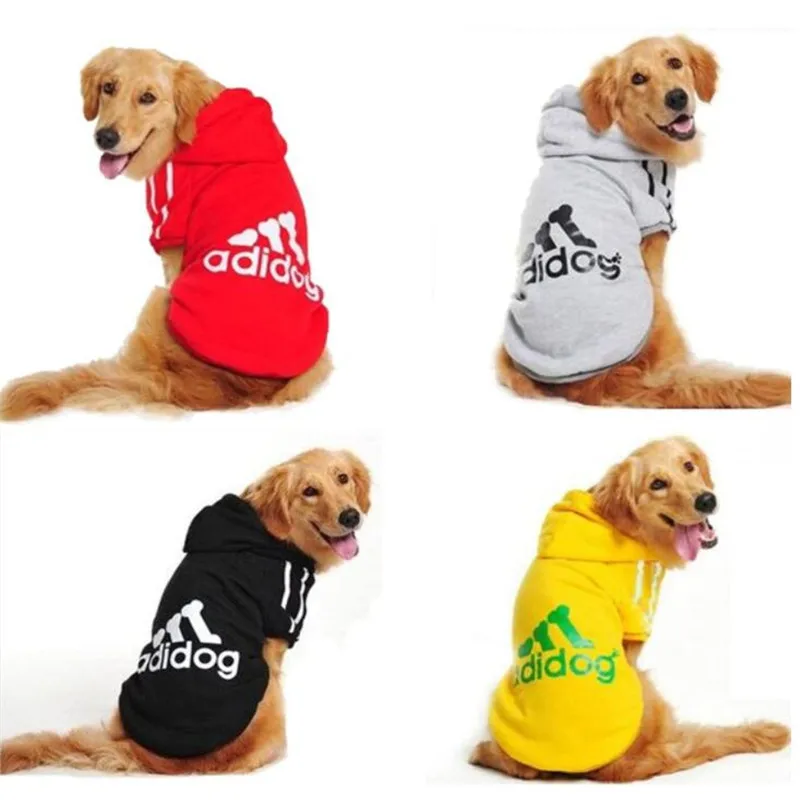 Модные толстовки с принтом для больших собак средней длины одежда теплый