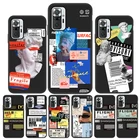 Чехол для Xiaomi Redmi Note 11 10 9 8 Pro, чехол с этикеткой и штрих-кодом для Redmi Note9 Pro, 12X, 8T, 9S, 10S, 7, 9T, 9A, 9C, NFC, 8A, чехол