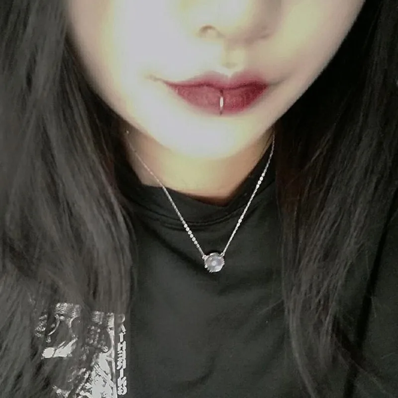 Нержавеющая сталь титановая накладные губы кольцо для губ зажим ноготь ногтей