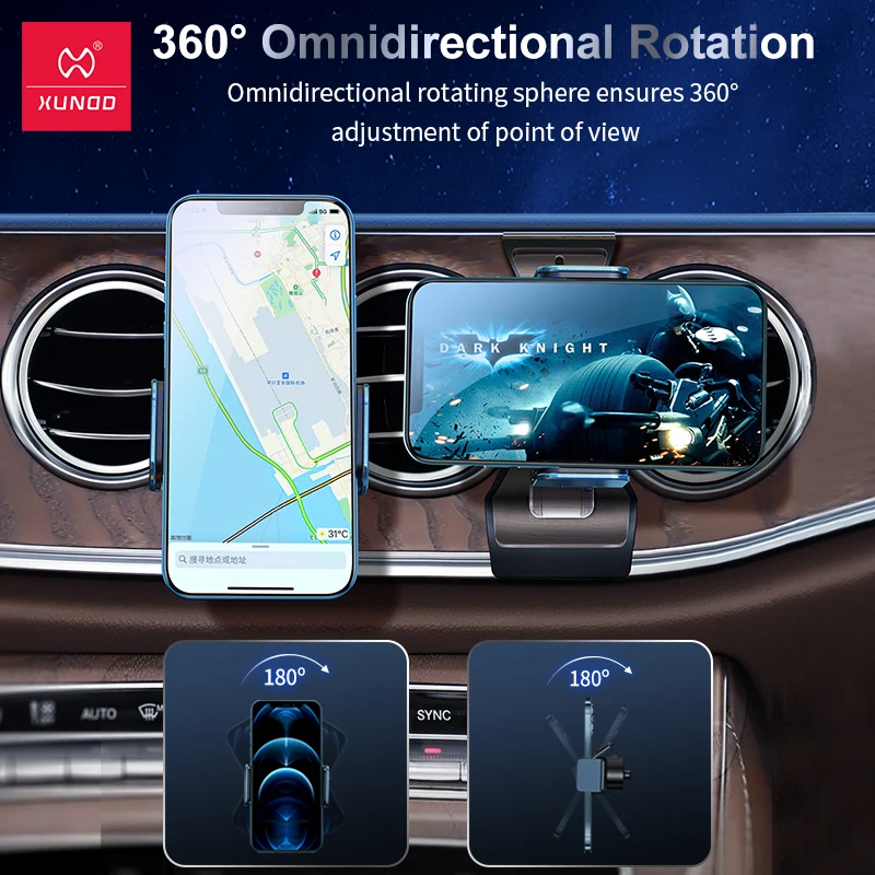 xundd car phone holder for benz glc c class c200 c260 a class a200 gla cla gle gls e class special solar charging phone stand free global shipping