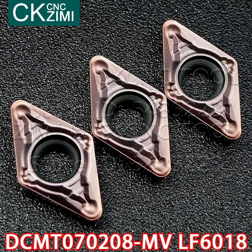DCMT070208 MV LF6018 DCMT 070204 мВ карбидные вставки внутренний токарный инструмент CNC