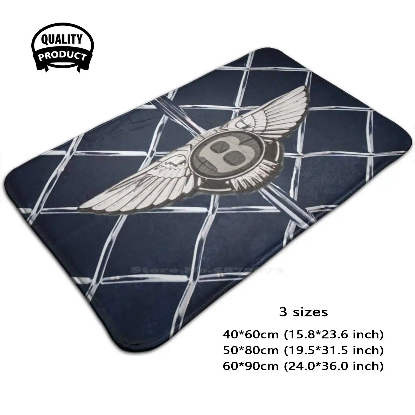 Роскошный мягкий коврик для ног Ele с логотипом автомобиля товары комнаты ковер