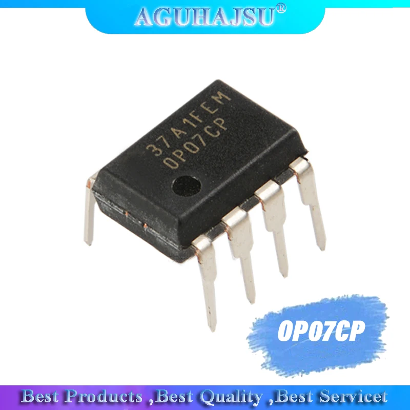 10 шт. OP07CP DIP8 OP07 DIP новый и оригинальный IC низкий уровень шума рабочий усилитель |