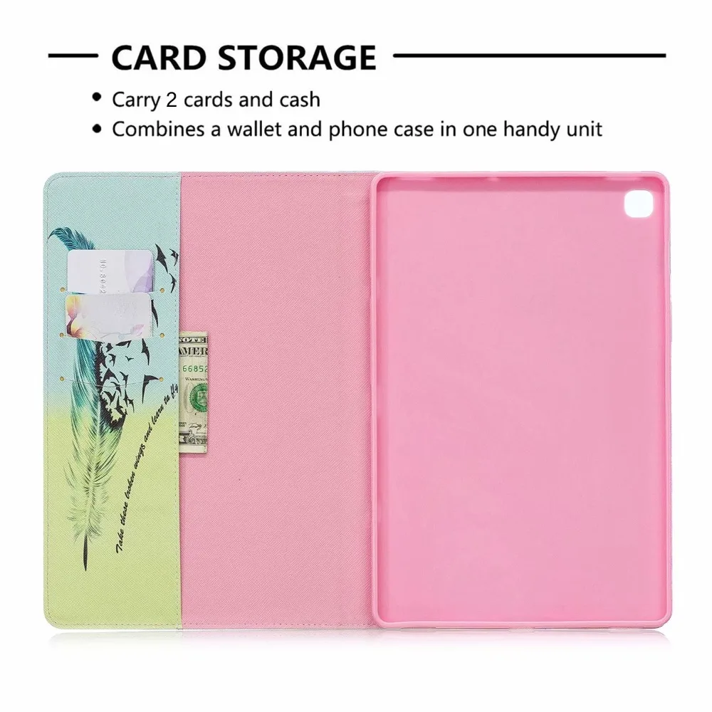 Модный Цветной чехол для Samsung Galaxy Tab A 8 0 2019 S ручка SM P200 P205 дюймовый планшетный из искусственной кожи с