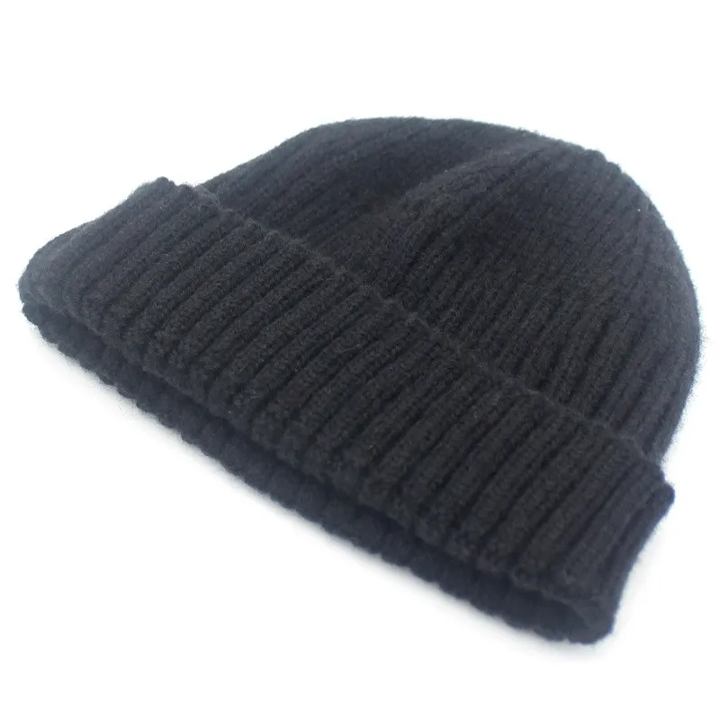 Lanxxy Новые короткие зимние женские теплые облегающие шапки Gorro Skullies полосатая
