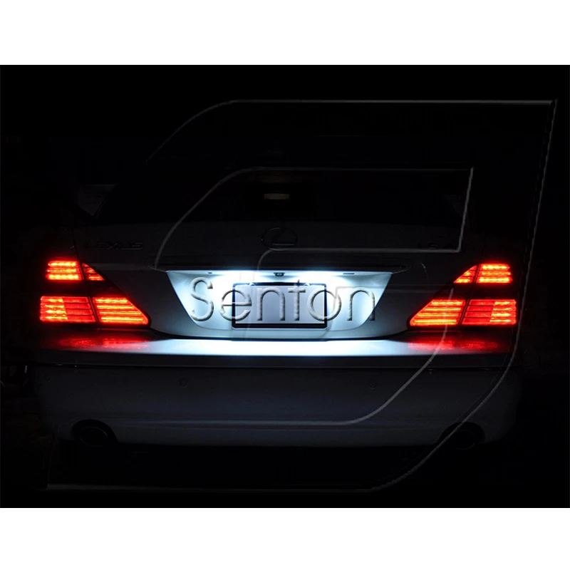 1 пара светильник для номерного знака автомобиля 12 в белый SMD светодиодный canbus