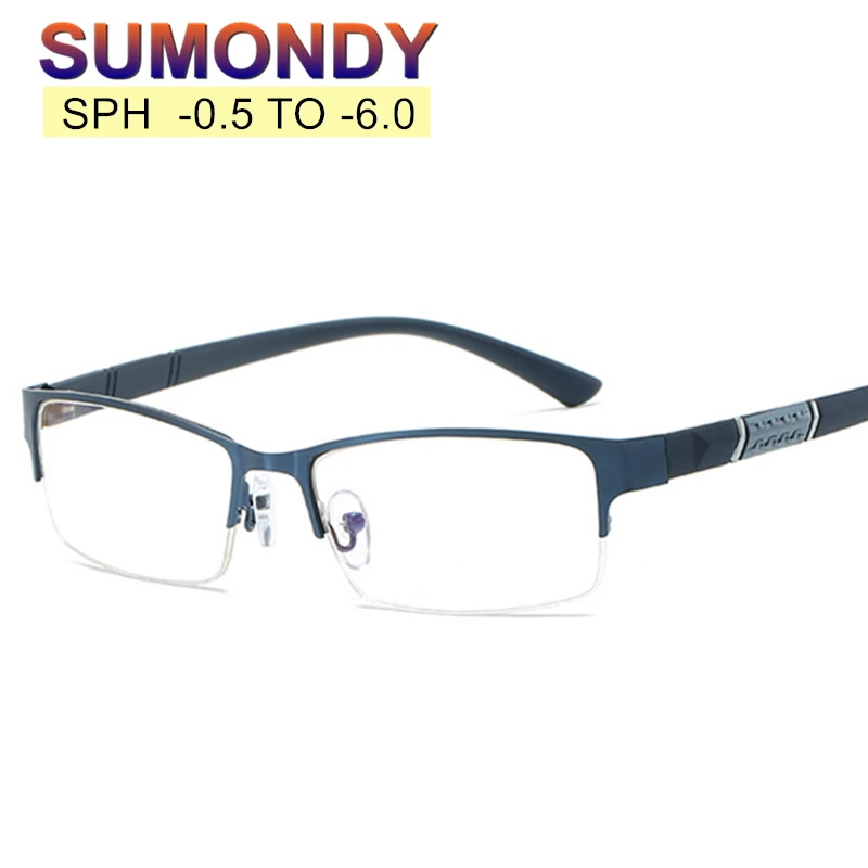 SUMONDY готовые очки для близорукости SPH от 0 до-6 женские и мужские с полуоправой