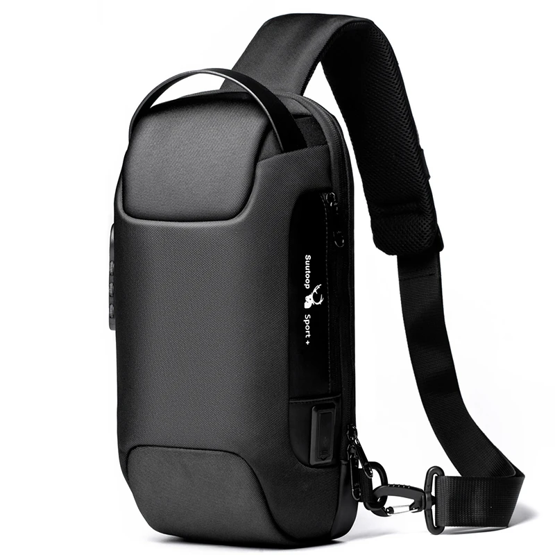 2021 Mannen Usb Oxford Crossbody Bag Anti-Diefstal Schouder Sling Bag Multifunctionele Korte Reizen Messenger Borst Pack Voor