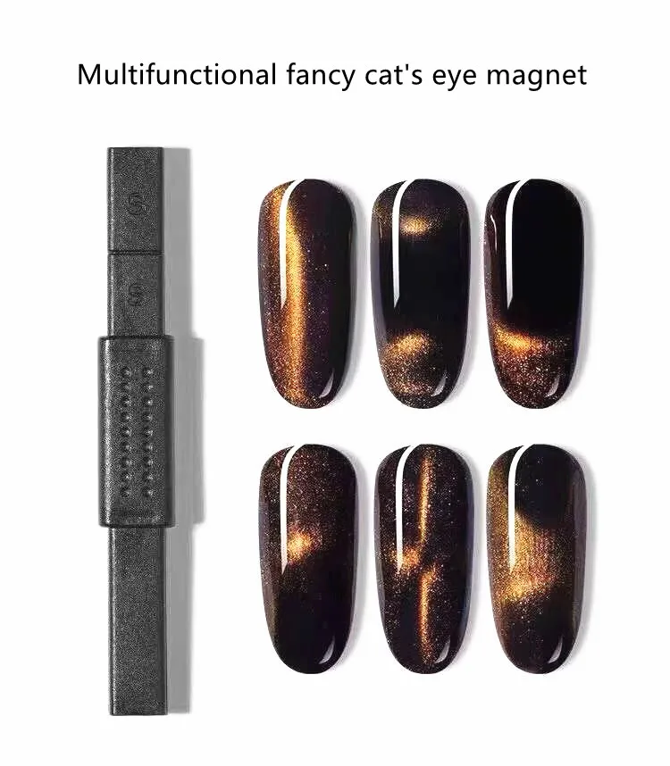 Новинка 1 шт. Многофункциональный маникюрный магнит с двумя головками дизайн S 3D
