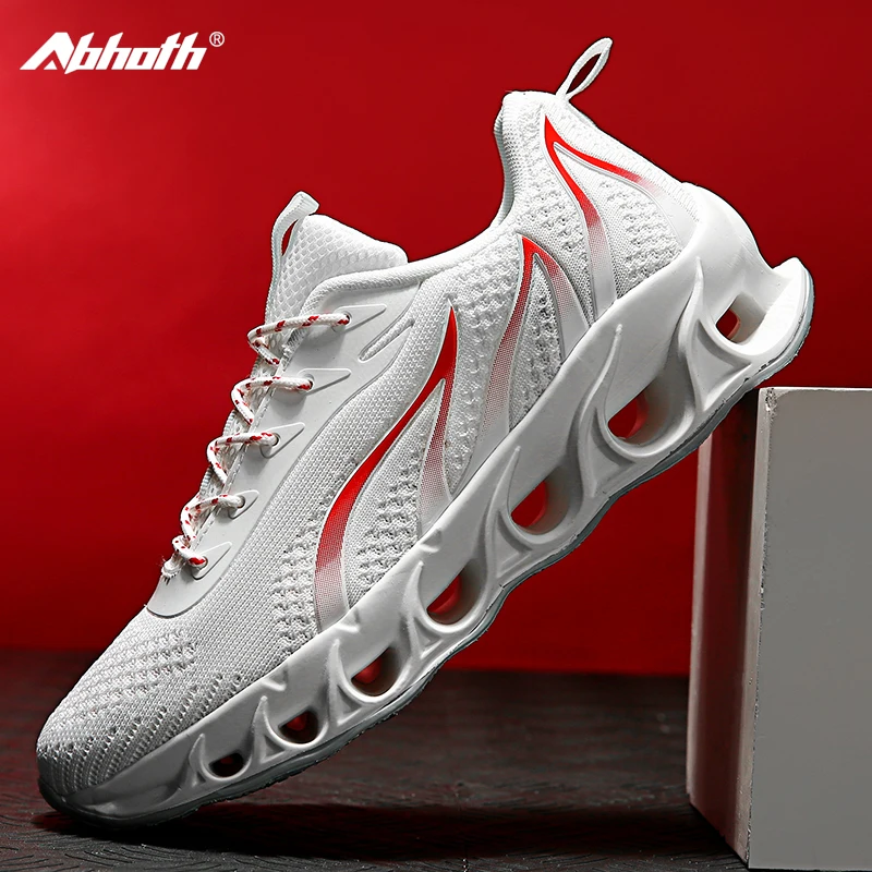 

Abhoth Men's Shoes Flying Mesh Breathable Sneakers Comfortable Outdoor Damping Non-slip Wear-resistant Running Shoes Big Size 47