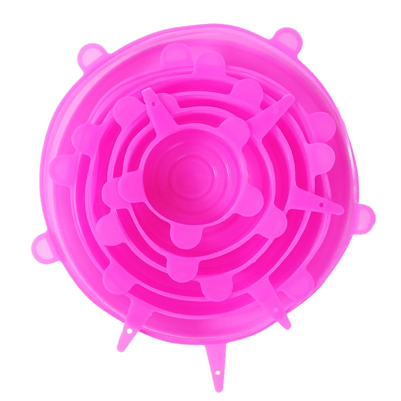 Многоразовая силиконовая крышка для еды 6 шт. | Дом и сад