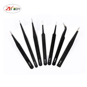 tweezers suit eyelash grafting layering tool electronic mobile phone maintenance stainless steel tweezers anti static tweezers free global shipping