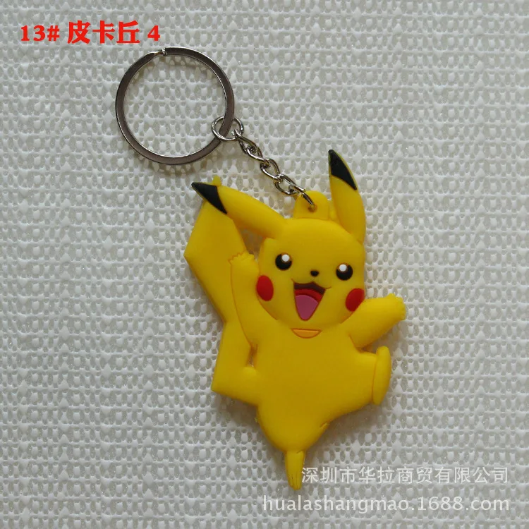 13- Мультфильм Аниме ПВХ Покемон Сквиртл Bulbasaur Venusaur Chansey Psyduck Jigglypuff Totodile Houndoom прекрасный Забавный брелок Кадена - Цвет: 13-