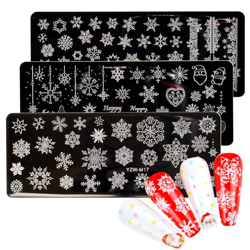 1 шт. пластина для стемпинга нейл-арта с изображениями цветов и животных кружево