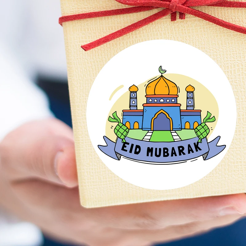1 8 дюймовые Наклейки для декора EID Mubarak наклейки ислама мусульманского фестиваля