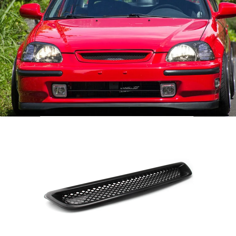 

For Honda Civic 1996-1998 EK CX DX EX HX LX T-R Front Bumper Hood Grille ABS