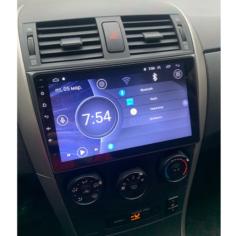 Автомагнитола Android 10 мультимедийный плеер для Toyota Corolla E140/150 2006 2007-2009 2010 2011 2012 2013 Wi-Fi