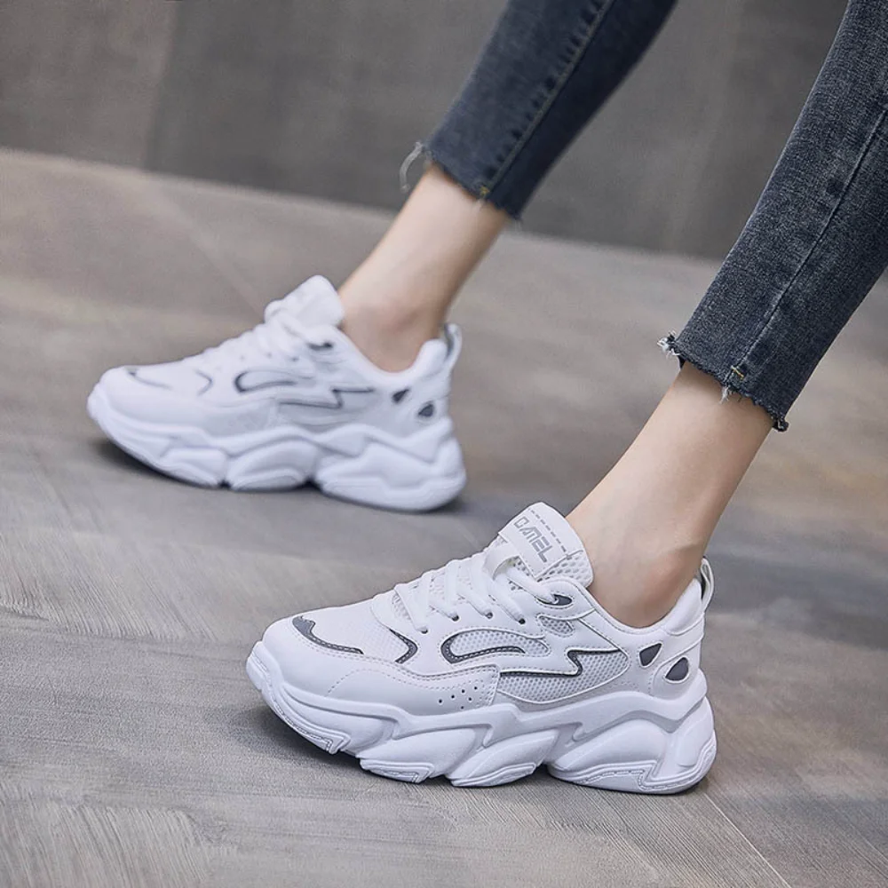 

2021 Women's Sports Shoes Increased Mesh Breathability Women's Sports Shoes Casual Running Shoes Platform ShoesZapatos De Mujer